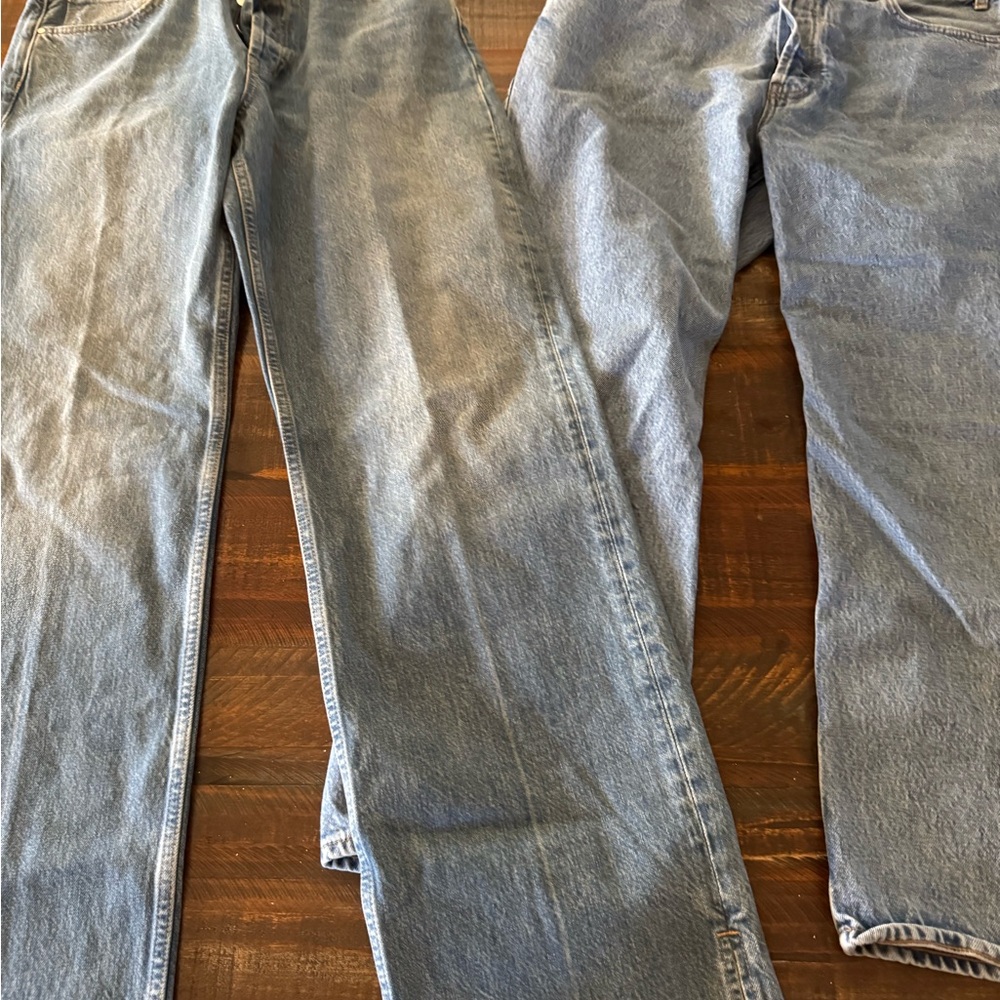 Anine Bing Light Blue Women's Straight Jeans